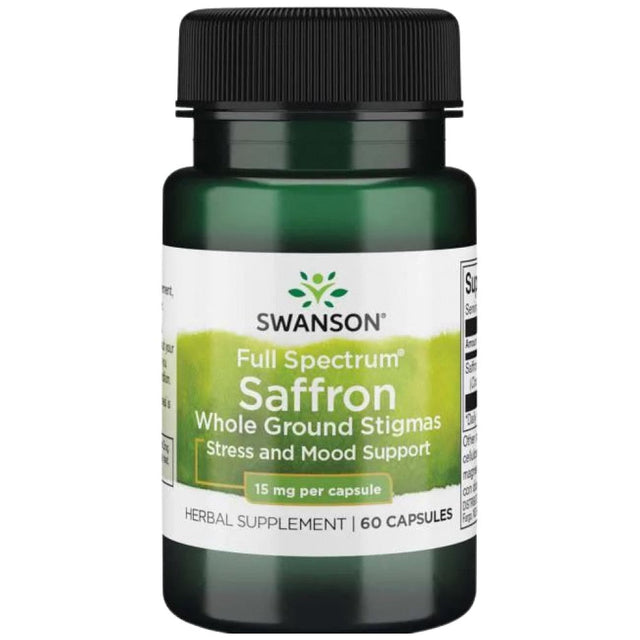 Full Spectrum Saffron 15 mg 60 капсули  Swanson - Nutra Best Bulgaria
