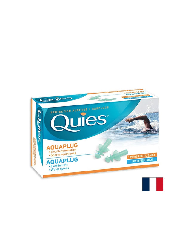 Водоустойчиви силиконови тапи за уши за плуване за възрастни, за многократна употреба, 1 чифт  Quies - Nutra Best Bulgaria