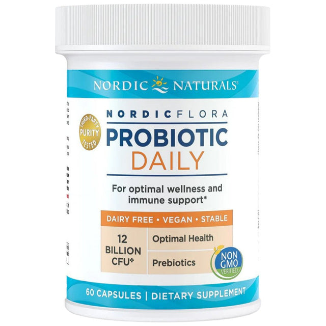 Nordic Flora Probiotic Daily | 12 Billion Active Cells - 60 капсули - Nutra Best Bulgaria