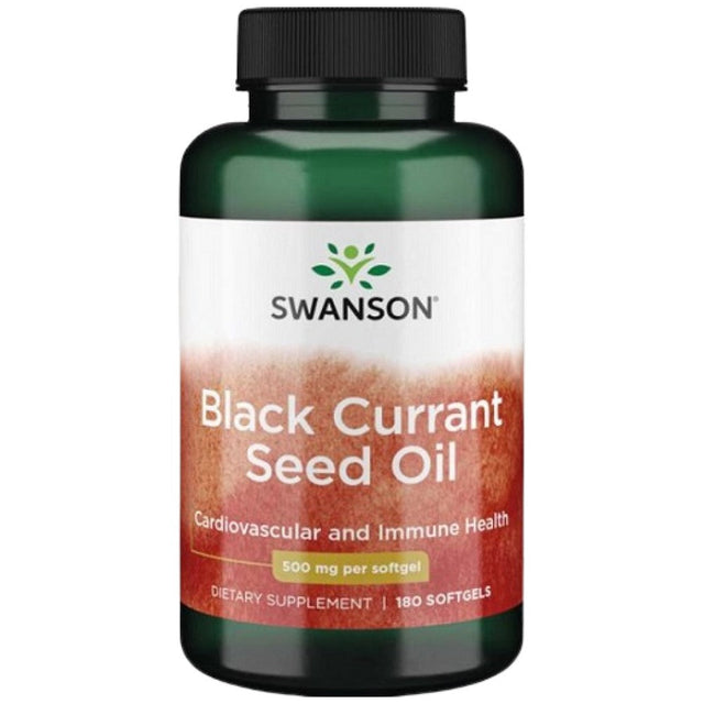 Black Currant Seed Oil 500 mg 180 Гел капсули  Swanson - Nutra Best Bulgaria