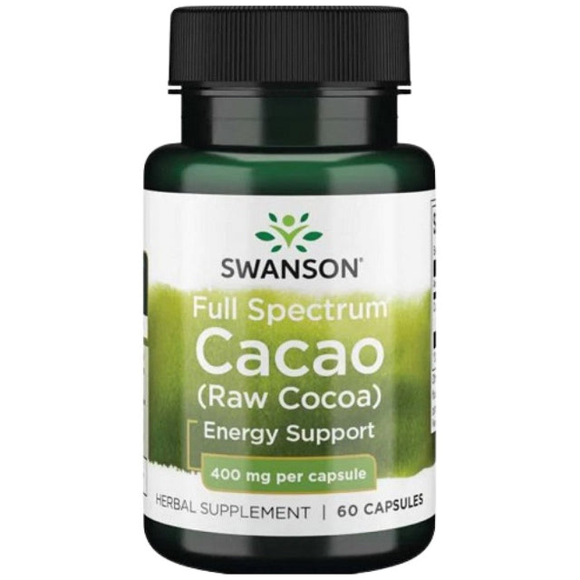 Full Spectrum Cacao 400 mg 60 капсули  Swanson - Nutra Best Bulgaria