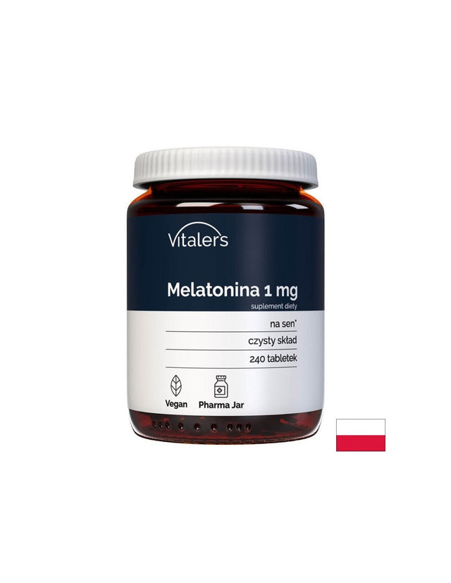 Срещу безсъние - Мелатонин, 1 mg х 240 таблетки  Vitaler's - Nutra Best Bulgaria