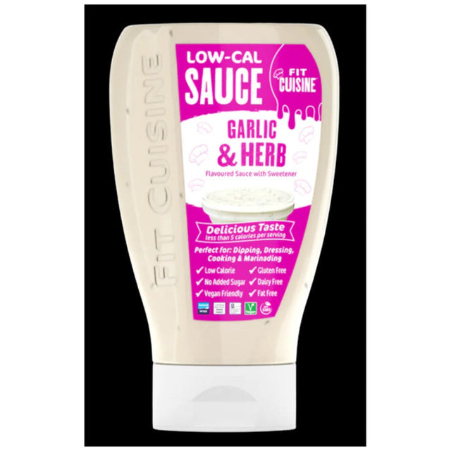 Fit Cuisine Low-Cal Sauce | Garlic & Herb - 425 мл - Nutra Best Bulgaria