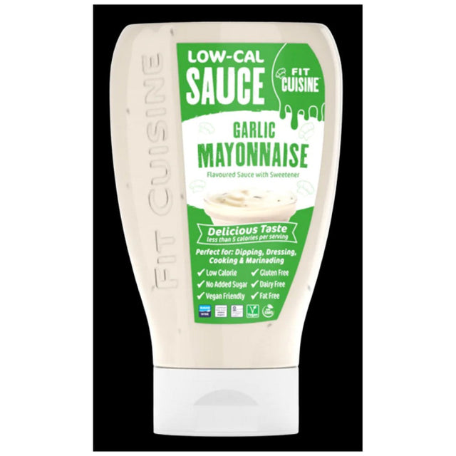 Fit Cuisine Low-Cal Sauce | Garlic & Mayonnaise - 425 мл - Nutra Best Bulgaria