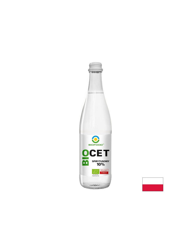 Алкохолен оцет БИО 10%, 500 ml  Biofood - Nutra Best Bulgaria