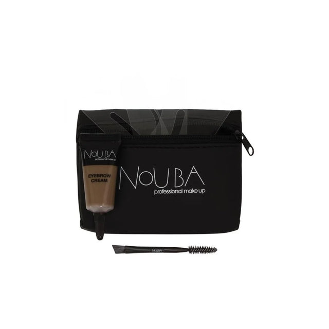 10 Set Nouba: Nouba, Eyebrow Brush + Nouba, Eyebrow Gel, 7 ml + Textile Makeup Bag, Black  Nouba - Nutra Best Bulgaria