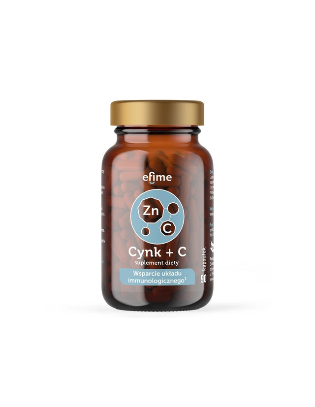 Имунитет - Цинк 10 mg + Витамин С 300 mg Efime х 90 капсули  Ekamedica - Nutra Best Bulgaria