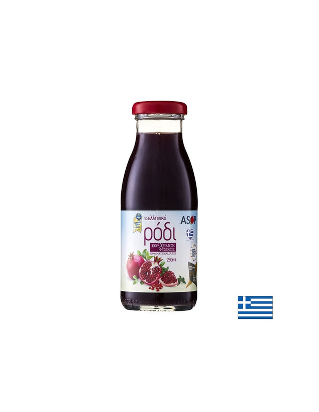100% натурален сок от нар – антиоксидант и тоник за енергия, 250 ml  ASOP - Nutra Best Bulgaria