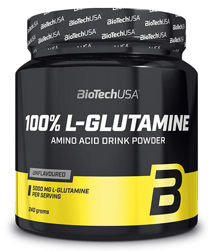 100% L-Glutamine - 0.240 кг  BioTech USA - Nutra Best Bulgaria