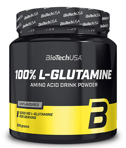 100% L-Glutamine - 0.500 кг  BioTech USA - Nutra Best Bulgaria