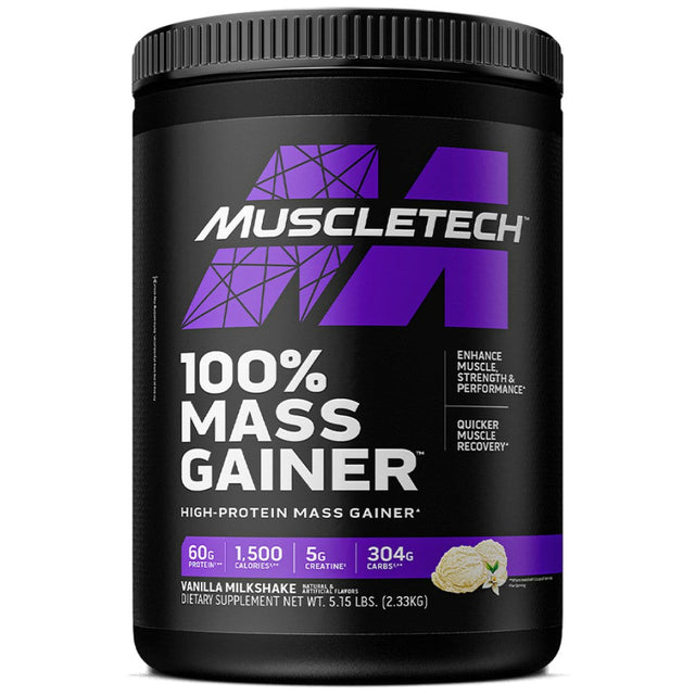 100% Mass Gainer | High-Protein - EXP Date: 30.11.2024 - 2300 грама  MuscleTech - Nutra Best Bulgaria