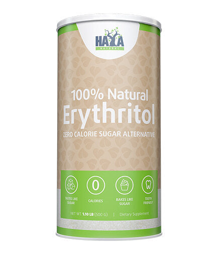 100% Natural Erythritol - 0.500 kg  Haya Labs - Nutra Best Bulgaria