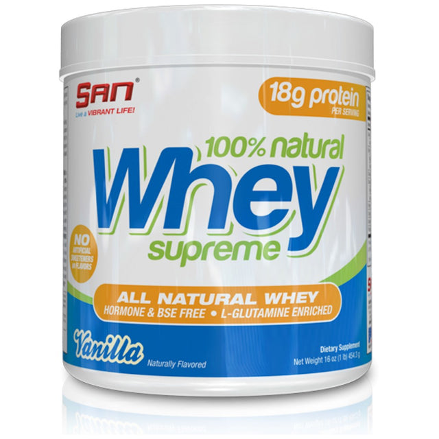 100% Natural Whey Supreme 454 грама  SAN - Nutra Best Bulgaria