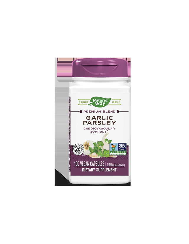 За здраво сърце - Премиум формула с екстракти от чесън и магданоз, 100 капсули  Nature’s Way - Nutra Best Bulgaria