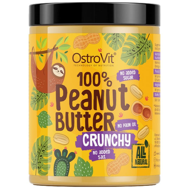 100% Peanut Butter Crunchy - 1000 грама  OstroVit - Nutra Best Bulgaria