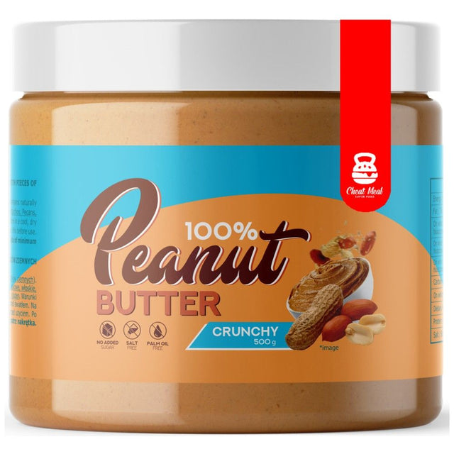 100% Peanut Butter / Crunchy - 500 грама  Cheat Meal - Nutra Best Bulgaria
