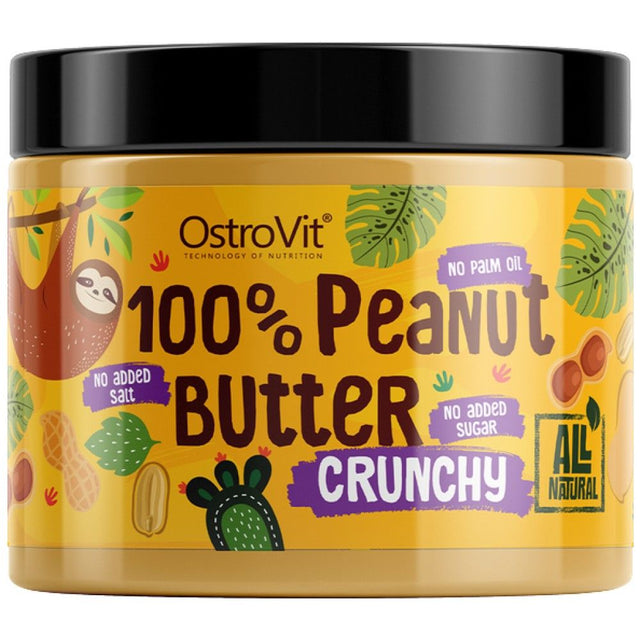 100% Peanut Butter Crunchy - 500 грама  OstroVit - Nutra Best Bulgaria
