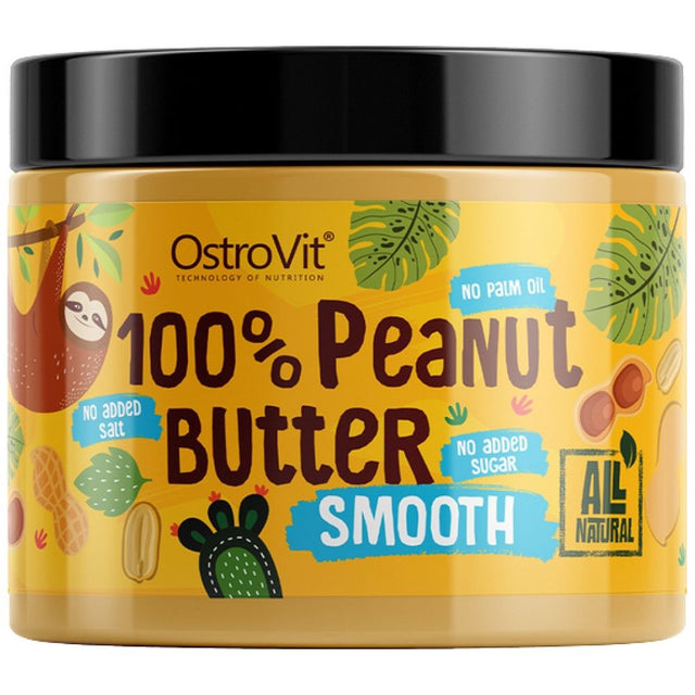 100% Peanut Butter Smooth - 500 грама  OstroVit - Nutra Best Bulgaria