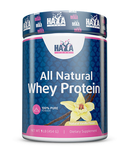 100% Pure All Natural Whey Protein / Vanilla - 0.454 kg  Haya Labs - Nutra Best Bulgaria