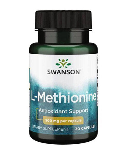 100% Pure L-Methionine 500 mg - 30 капсули  Swanson - Nutra Best Bulgaria