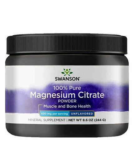 100% Pure Magnesium Citrate Powder - 227 грама  Swanson - Nutra Best Bulgaria