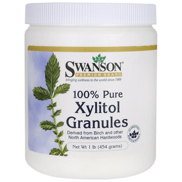 100% Pure Non-GMO Xylitol Granules 454 грама  Swanson - Nutra Best Bulgaria
