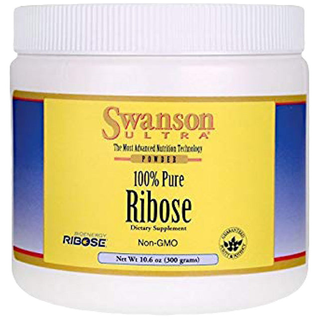 100% Pure Ribose Powder 300 грама  Swanson - Nutra Best Bulgaria