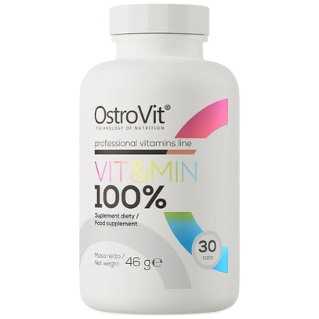 100% Vit&Min - 30 Таблетки  OstroVit - Nutra Best Bulgaria