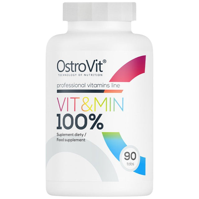 100% Vit&Min - 90 Таблетки  OstroVit - Nutra Best Bulgaria