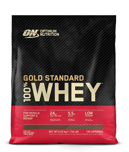 100% Whey Gold Standard - 4.545 kg  OPTIMUM NUTRITION - Nutra Best Bulgaria