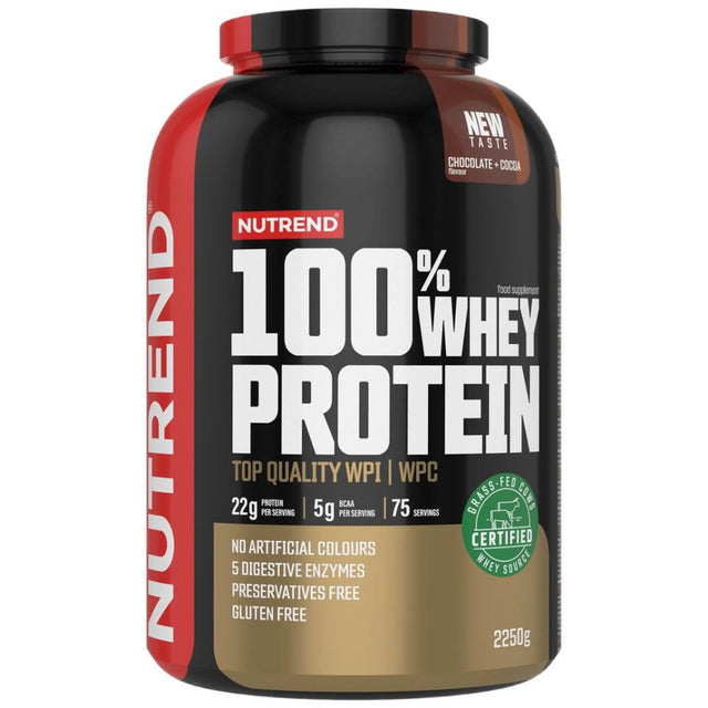 100% Whey Protein - 2250 грама  Nutrend - Nutra Best Bulgaria
