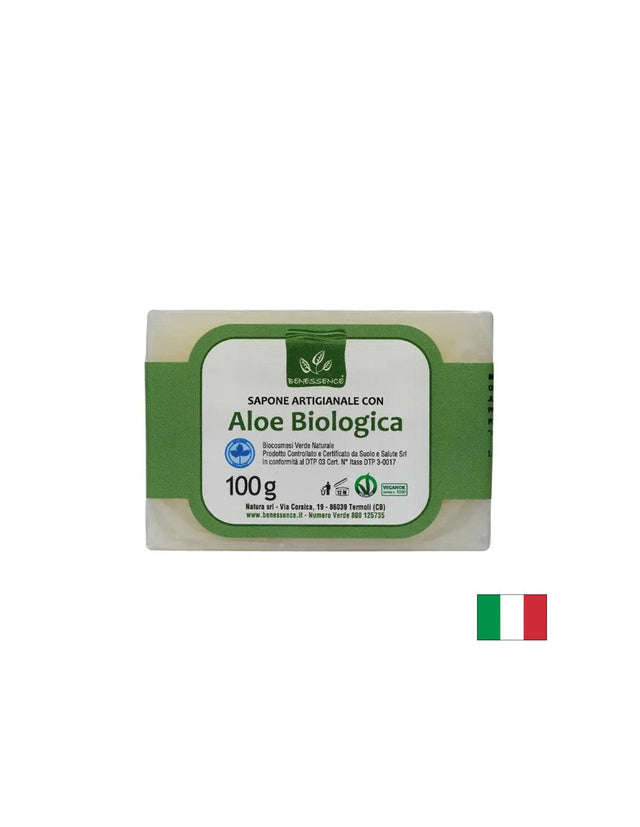 Сапун Алое Вера, ръчно изработен, 100 g  Benessence - Nutra Best Bulgaria