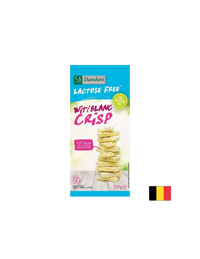 Оризов крисп, с бял шоколад (без глутен и лактоза), 100 g  Damhert - Nutra Best Bulgaria