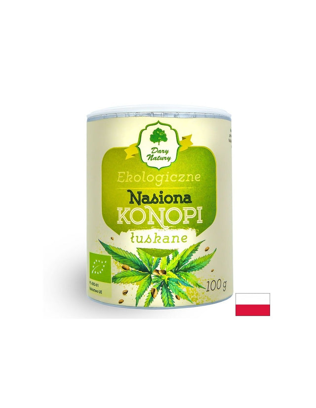 Белени конопени семена Био, 100 g  Dary Natury - Nutra Best Bulgaria