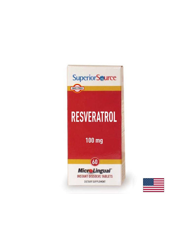 Антиоксидант - Ресвератрол 100 mg + Женско биле, 60 сублингвални таблетки  Superior Source - Nutra Best Bulgaria