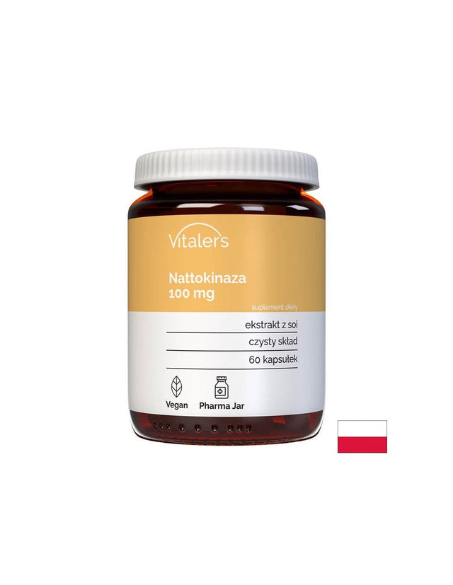Тромбоза и нарушено кръвообращение - Наттокиназа, 100 mg x 60 капсули  Vitaler's - Nutra Best Bulgaria