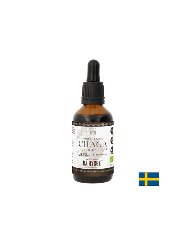 Чага БИО - за силен имунитет, Течен екстракт, 100 ml, 33 дози  Rå Hygge - Nutra Best Bulgaria