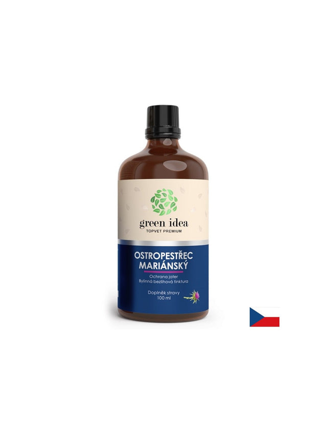 Здраве за черния дроб - Бял трън, 100 ml тинктура (без алкохол)  Green Idea - Nutra Best Bulgaria