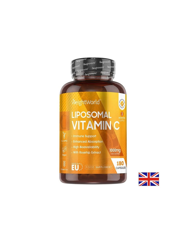 Имунитет - Витамин С (липозомен), 1000 mg х 180 капсули  WeightWorld - Nutra Best Bulgaria