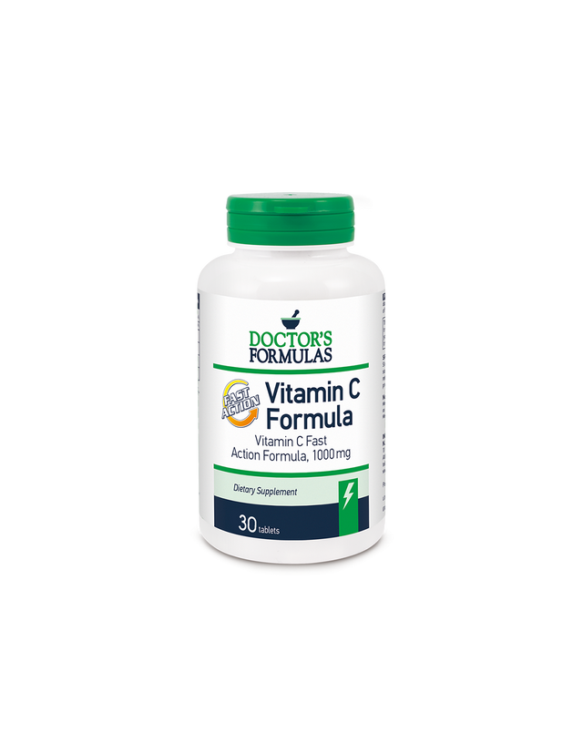 Витамин С (с бързо усвояване) - 1000 mg , 30 таблетки Doctor’s Formulas  Doctor’s Formulas - Nutra Best Bulgaria