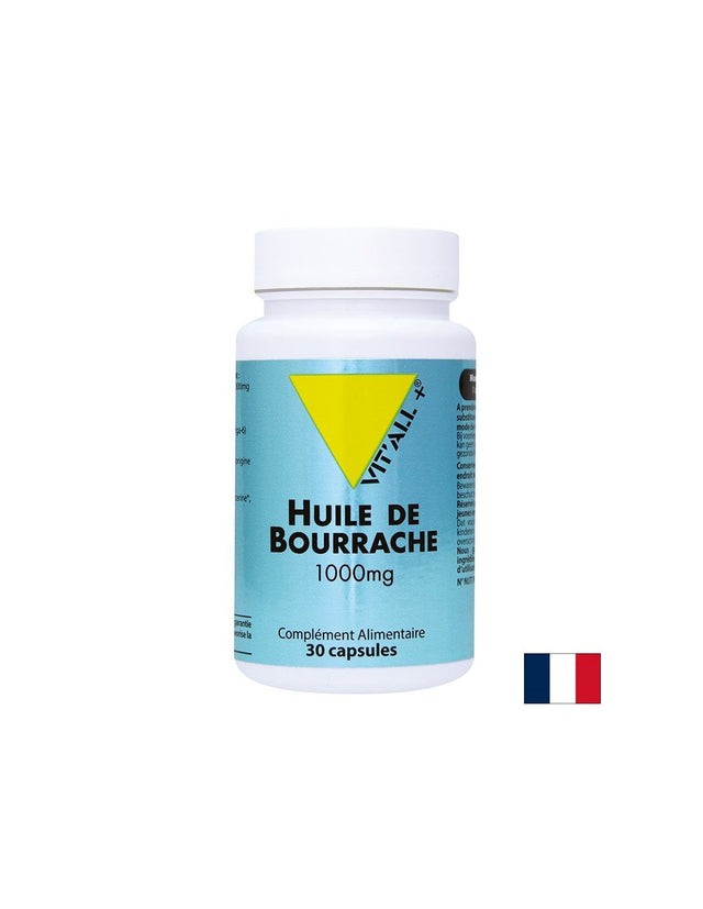 Хормонален дисбаланс, възпалена кожа и артрит - Пореч (масло), 1000 mg х 30 софтгел капсули  Vit'all Plus - Nutra Best Bulgaria