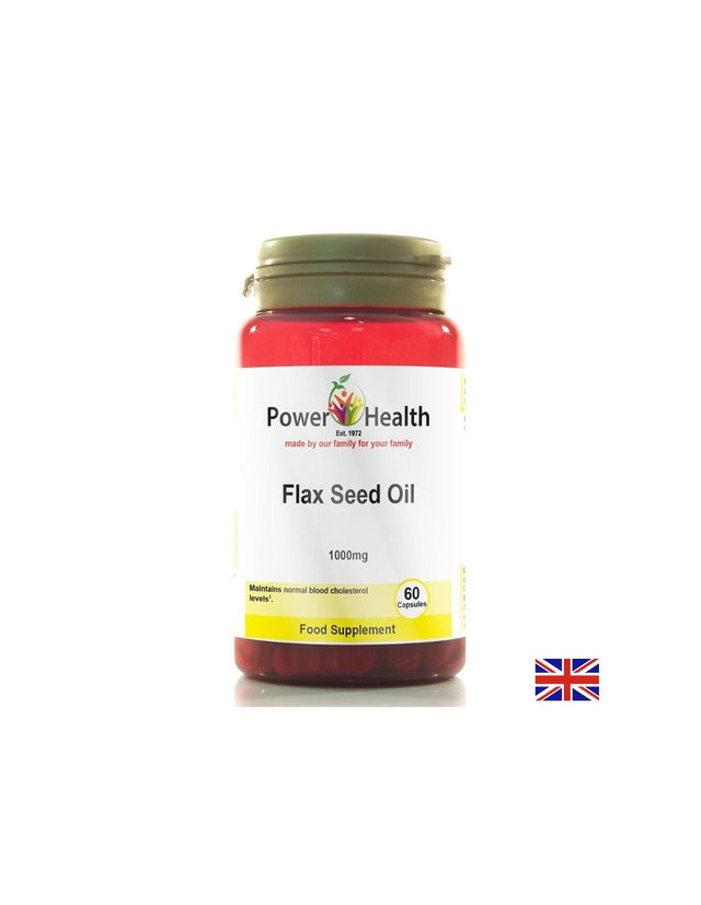 Ленено масло за сърцето, кожата и косата 1000 mg, 60 капсули  Power Health - Nutra Best Bulgaria