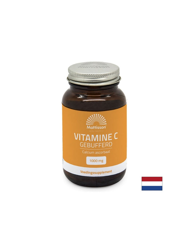Имунитет - Витамин С (калциев аскорбат) /Буфериран/, 1000 mg х 90 таблетки  Mattisson Healthstyle - Nutra Best Bulgaria