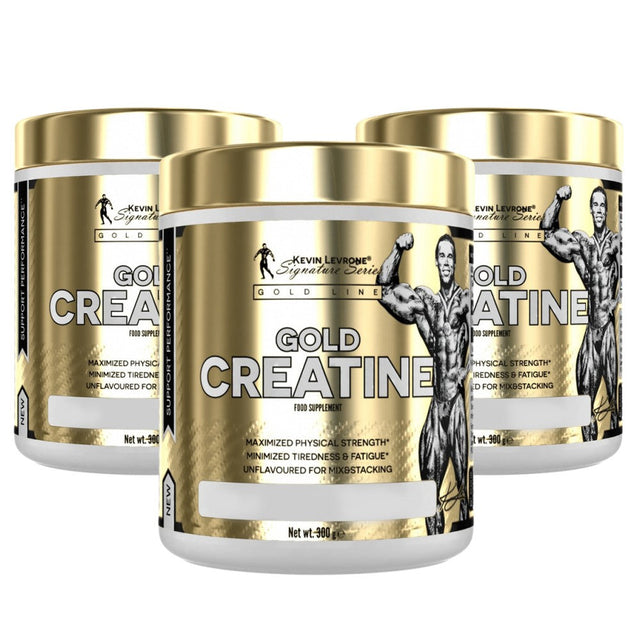 Kevin Levrone - Gold Series Creatine Monohydrate Powder - 300 gr 2 + 1 free - Nutra Best Bulgaria