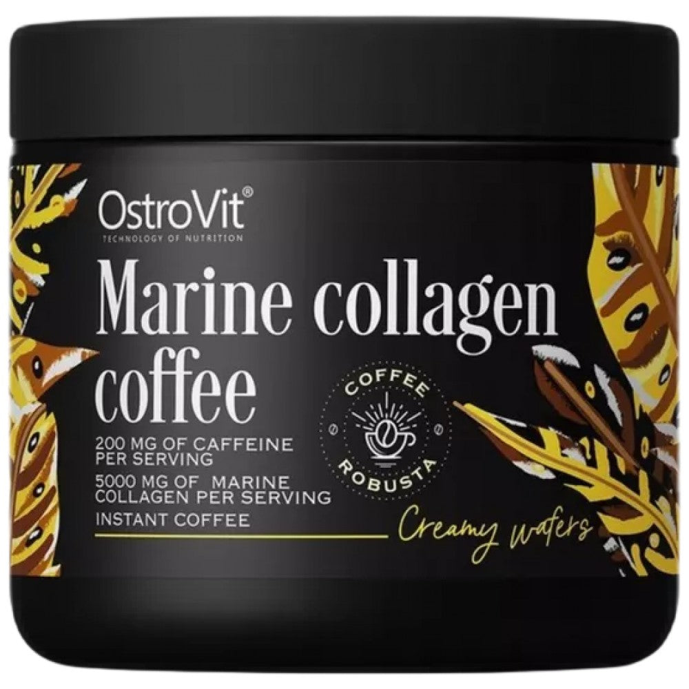 Marine Collagen Coffee 150 грама  OstroVit - Nutra Best Bulgaria