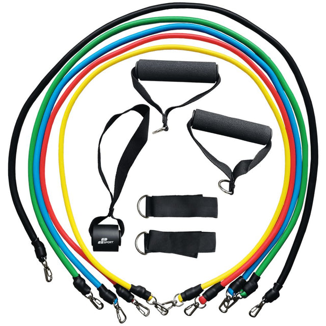 Тренировъчен комплект ластици 11 части / Resistance Band Set  MP Sport - Nutra Best Bulgaria