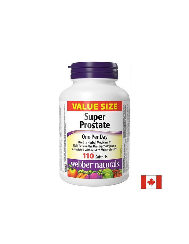 Супер Простате - Грижа за простатата и мъжкото здраве, 110 софтгел капсули  Webber Naturals - Nutra Best Bulgaria