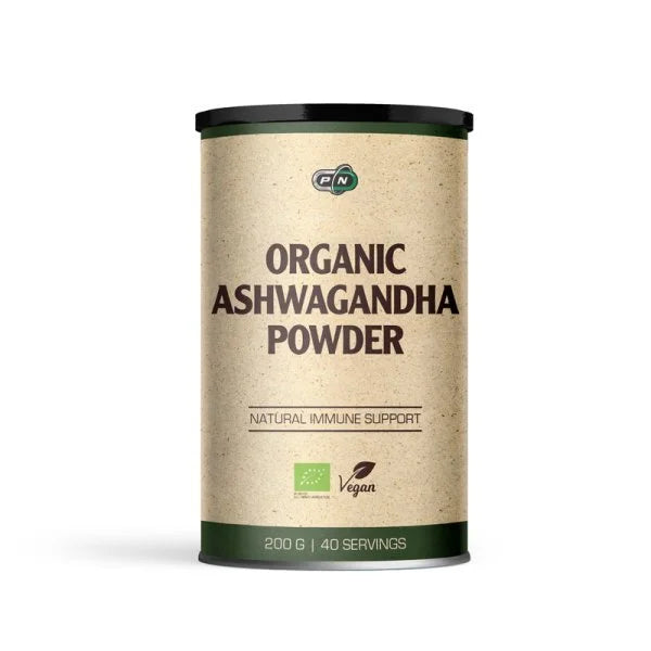 Pure Nutrition - ORGANIC ASHWAGANDHA - 200 g - Nutra Best Bulgaria