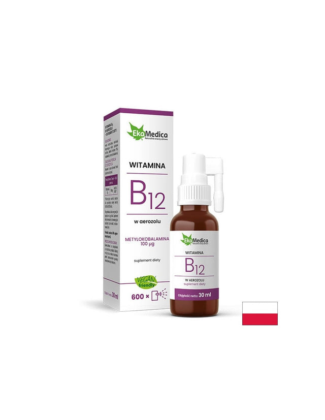 Нервна система и енергия - Витамин В12 спрей, 30 ml EkaMedica  Ekamedica - Nutra Best Bulgaria