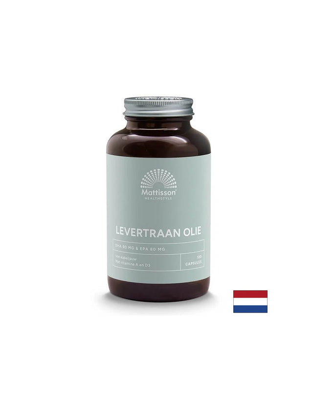 Зрение и имунитет - Черен дроб от треска (масло), 120 капсули Mattisson Healthstyle - Nutra Best